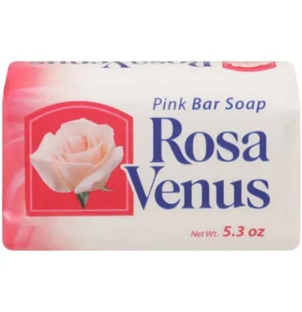 Rosa Venus Pink Bar Soap 5.3 oz Classic Mexican Floral Bath Soap